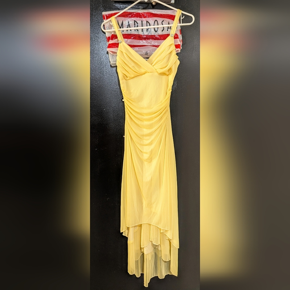 Mariposa Yellow Cocktail Dress